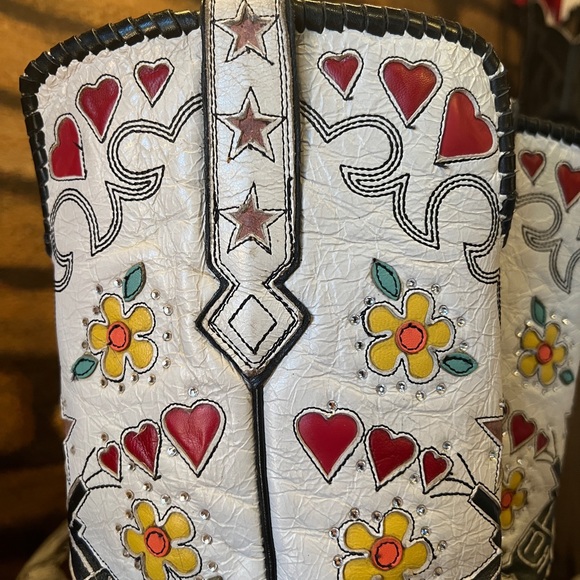 Old Gringo - White Cowgirl Bandit Boots - size 8.5 - Picture 4 of 11